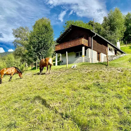 Chalet Eco With Jacuzzi And View In The Swiss Alps
